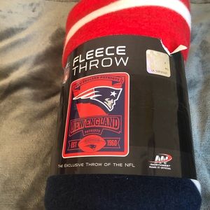 New England Patriots fleece throw blanket